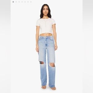 MOTHER The Dodger Sneak Jeans